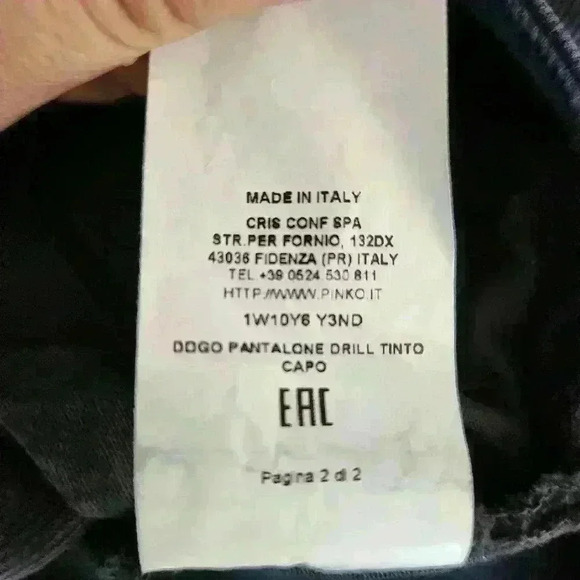 PINKO Frayed Bottom Hem Boyfriend Jeans Distressed Trim Slim Straight Leg - Picture 7 of 7